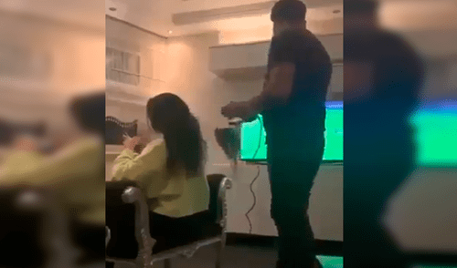 Facebook: hombre veía partido de fútbol mientras planchaba cabello de su novia y casi la deja calva 