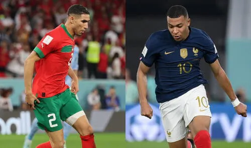 Hakimi y Mbappé han sido las grandes figuras de sus selecciones. Foto: Composición LR/AFP Hakimi y Mbappé han sido las grandes figuras de sus selecciones. Foto: Composición LR/AFP
