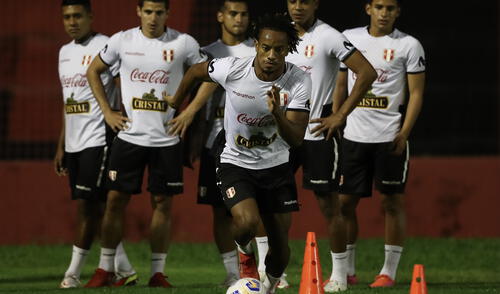 André Carrillo sería uno de los titulares frente al seleccionado de Brasil. Foto: FPF André Carrillo sería uno de los titulares frente al seleccionado de Brasil. Foto: FPF