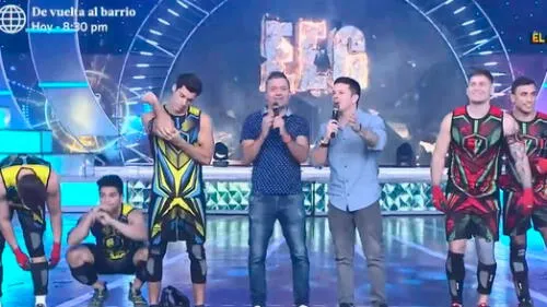 Mario Hart y Mathías Brivio en "Esto es Guerra". Mario Hart y Mathías Brivio en "Esto es Guerra".