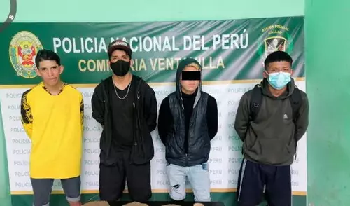 Uno de ellos tiene antecedentes policiales. Foto: PNP Uno de ellos tiene antecedentes policiales. Foto: PNP