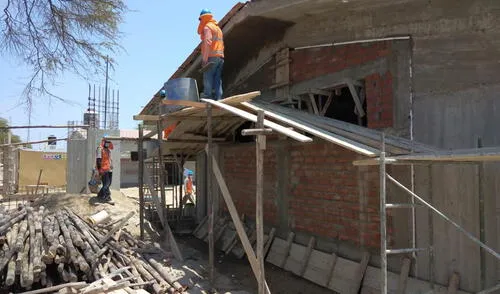 Sunafil paraliza construcción de colegio. Foto: Sunafil. sunafil