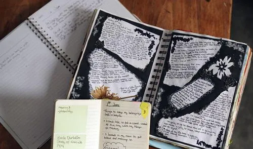 Shannon vertió su corazón en un diario que documenta su batalla con los problemas de salud mental. Foto: Mirror.