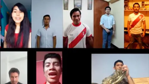 Desliza las imágenes para ver la increíble presentación que hizo un grupo de estudiantes peruanos del Himno Nacional del Perú. Foto: Universidad Nacional de Música.