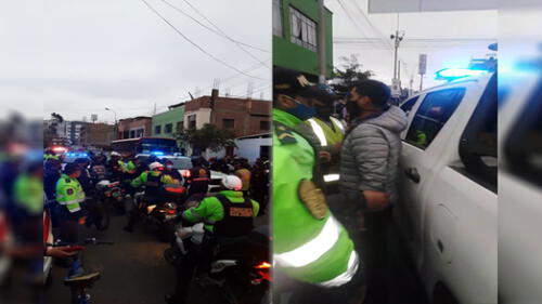 Uno de los presuntos delincuentes fue detenidos y llevado a la Dirincri de San Borja. / Créditos: RPP