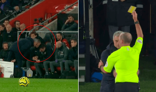 Premier League: Mourinho se ganó la tarjeta amarilla por espiar apuntes del equipo rival. Premier League: Mourinho se ganó la tarjeta amarilla por espiar apuntes del equipo rival