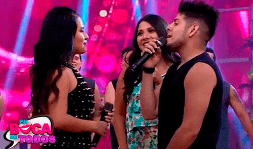 Thamara Gómez y Dimas Ysla se vieron las caras en vivo; y cantante se puso nervioso [VIDEO]