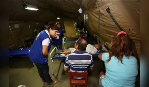  Denuncian falta de medicinas y uso de ambientes inadecuados en Hospital de Campaña de Huarmey 