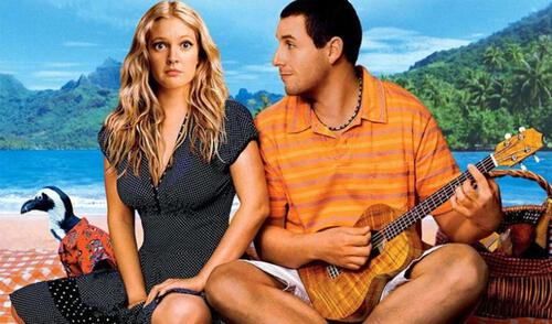 Adam Sandler y Drew Barrymore podrían repetir el éxito de 50 first dates de 2004. Foto: Columbia Pictures