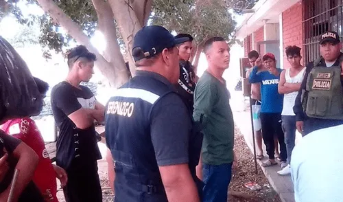 Extranjero fue trasladado a la comisaría para ser investigado.