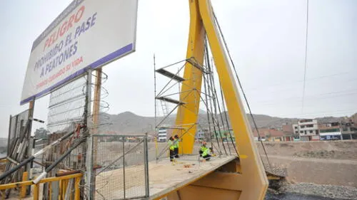 Contraloría advirtió que puente peatonal que se construirá sobre el río Rímac presenta desperfectos. Créditos: La República.