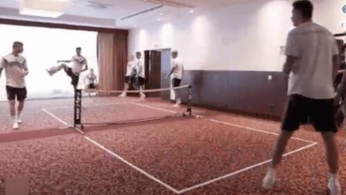 Perú vs Alemania: teutones jugaron fútbol tenis previo al duelo con la 'bicolor' Perú vs Alemania: teutones jugaron fútbol tenis previo al duelo con la 'bicolor'