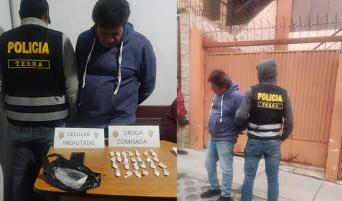 Arequipa. Tenía escondido 26 bolsitas de PBC en sus partes íntimas. Foto PNP