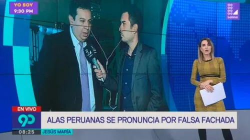 Juliana Oxenford encara a vocero de Alas Peruanas por “pared falsa” Juliana Oxenford encara a vocero de Alas Peruanas por “pared falsa”