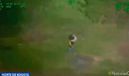 Colombia: asaltante de mujeres es capturado con ayuda de helicóptero halcón