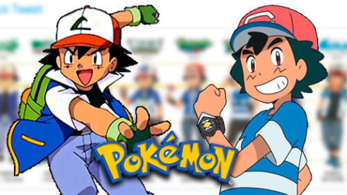 Usuario de Twitter mostró una tabla con los diseños de Ash. Créditos: Composición Pokémon
