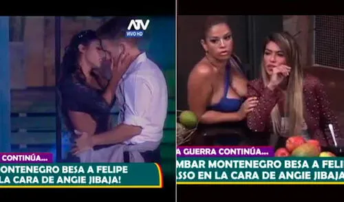 Angie Jibaja fue testigo del tremendo beso entre Felipe Lasso y Ambar Montenegro | VIDEO Angie Jibaja fue testigo del tremendo beso entre Felipe Lasso y Ambar Montenegro | VIDEO