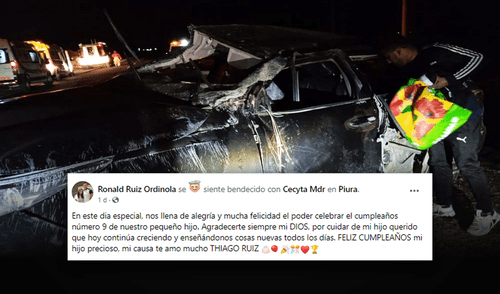 Siniestro se registró en la vía Paita-Piura. Foto: composición Fabrizio Oviedo/La República Accidente Ronald 'Banana' Ruiz