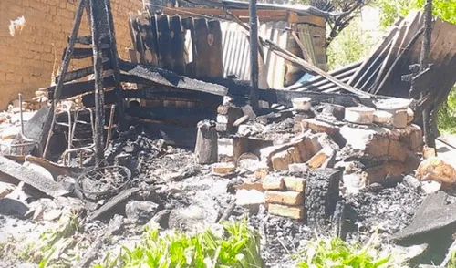 Incendio consume vivienda de madre y cuatro niños en Huaraz.