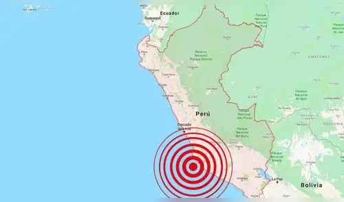 Cuatro sismos se registraron en el sur del país este jueves