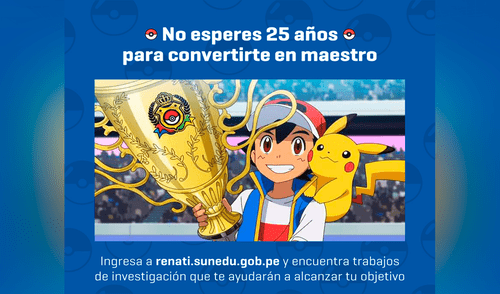No esperas décadas para lograr tu objetivo. Captura de Facebook /Sunedu