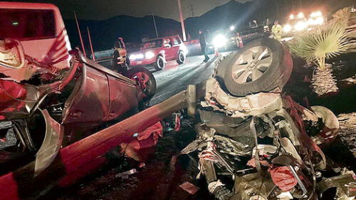 Cinco miembros de una familia mueren cuando volvían de Ica Cinco miembros de una familia mueren cuando volvían de Ica