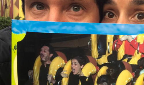 Facebook: Christian Rivero y Gianella Neyra sorprenden con foto luego de subirse a juego mecánico