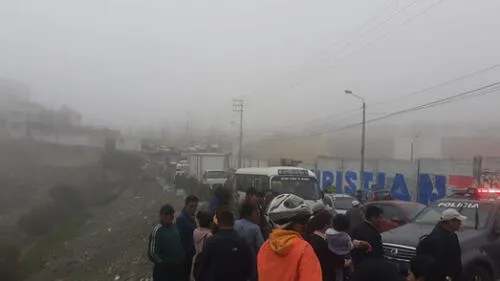 En el lugar había una densa neblina.