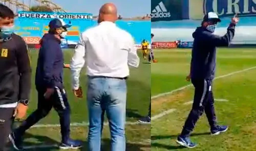 Mario Salas le negó saludo al técnico de Cantolao tras derrotas de Alianza Lima