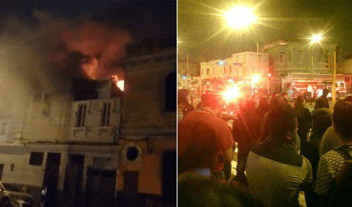 Bomberos controlaron incendio en el Cercado de Lima [FOTOS y VIDEO] 