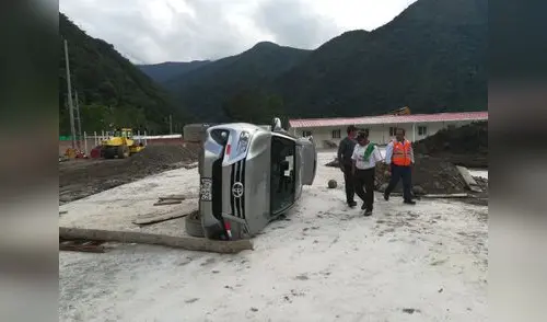 Huelguistas generaron destrozos en constructora de hidroeléctrica San Gabán Huelguistas generaron destrozos en constructora de hidroeléctrica San Gabán