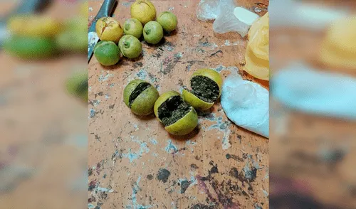 Trujillo: mujeres intentaron ingresar droga a penal camuflada en frutas