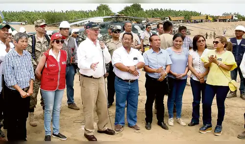Presidente Kuczynski llega a Tumbes acompañado del bloque de kenjistas