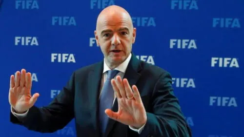 Gianni Infantino, presidente de la FIFA. Gianni Infantino, presidente de la FIFA.