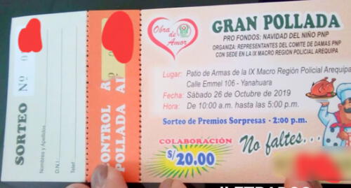 Policías de Arequipa denuncian que los obligan a comprar polladas de S/ 20.