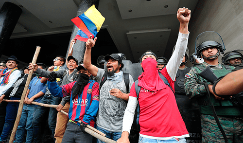 Las impactantes imágenes de las protestas en Ecuador [FOTOS]