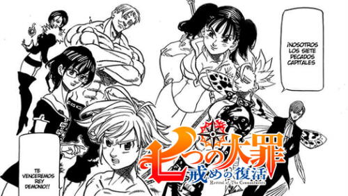 El manga 326 de Nanatsu no Taizai nos muestra a los guerreros frente al Rey Demonio. Foto: Manga Mx Nanatsu no Taizai