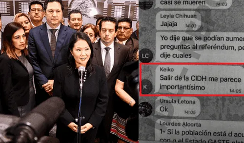 Fujimoristas acuden a la CIDH y les recuerdan mensaje de Keiko en ‘La Botica’