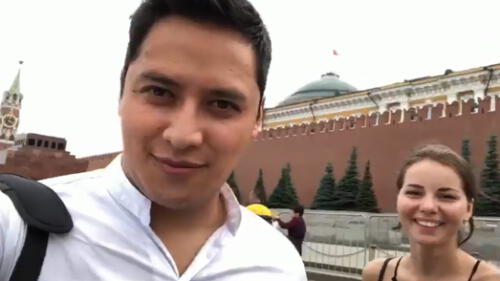 Mexicano se perdió en calles de Moscú y ahora se casará con mujer rusa