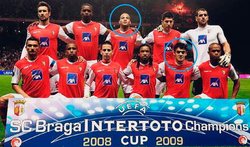 Luis Aguiar y el 'Mudo' jugaron juntos en la temporada 2008/2009. Foto: SC Braga Luis Aguiar y el 'Mudo' jugaron juntos en la temporada 2008/2009. Foto: SC Braga