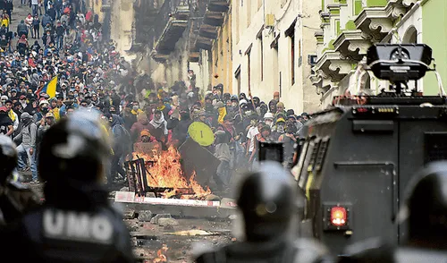 Protestas en Ecuador