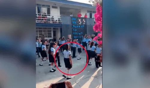 Facebook viral: padre ve que su hija no tiene pareja en actuación y baila con ella [VIDEO]