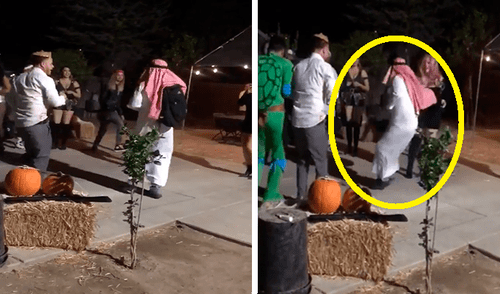 Facebook viral: se infiltra en fiesta privada vestido de árabe y asusta a todos con 'bomba' [VIDEO]