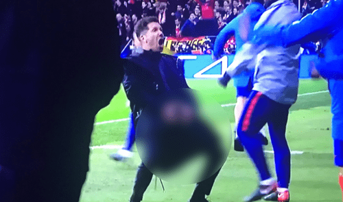 Juventus vs Atlético Madrid: El obsceno gesto de Simeone tras gol de Giménez Juventus vs Atlético Madrid: El obsceno gesto de Simeone tras gol de Giménez