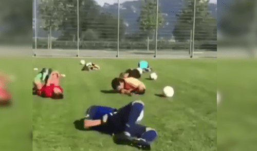 Facebook: profesor de fútbol enseña a sus alumnos a fingir lesiones como Neymar [VIDEO]