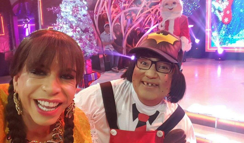 Sheyla Rojas le tira cachetada a Manolo Rojas y 'La Chola Chabuca' lo defiende