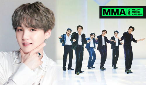 La alineación de BTS en los MMA 2020 estuvo incompleta por la ausencia de Suga. Foto: Big Hit/Top Daily