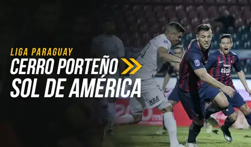 Sol de América enfrenta a Cerro Porteño por la Liga de Paraguay. Foto: Composición Gerson Cardoso/AFP