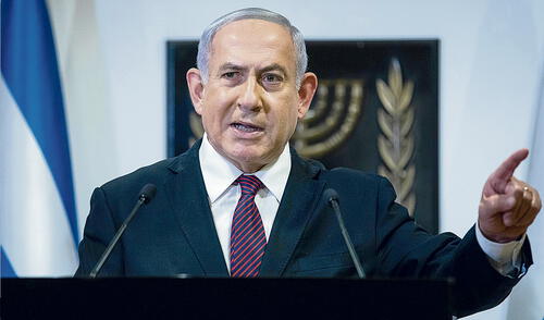 RETO. Primer ministro de Israel, Benjamín Netanyahu. foto AFP