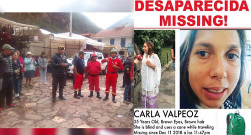 Cusco: Todo Pisac une fuerzas para buscar a turista Carla Valpeoz [VIDEO]